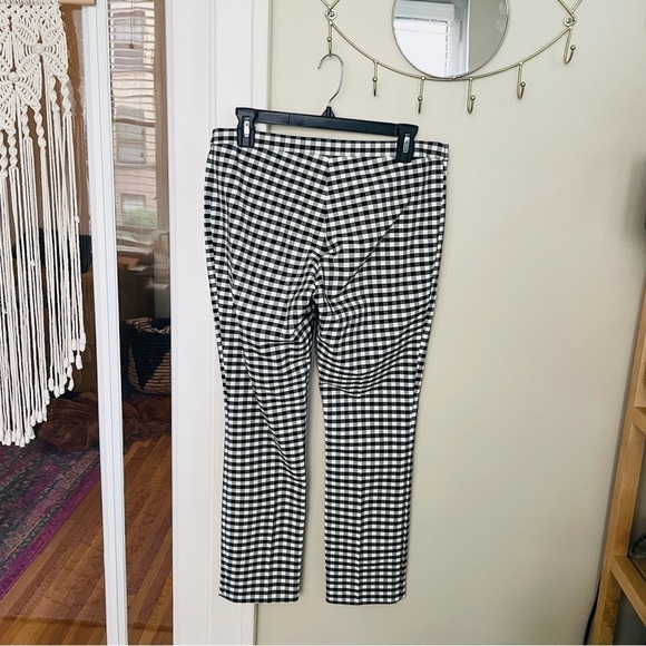 Theory Gingham Skinny Stretch Pant - Picture 7 of 7